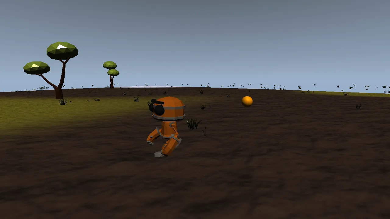 A rigged, animated player